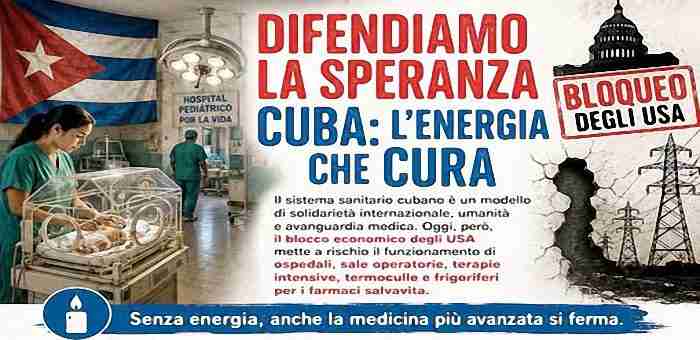 Rappresentanti Italia-Cuba in un evento di solidarietà e salute.